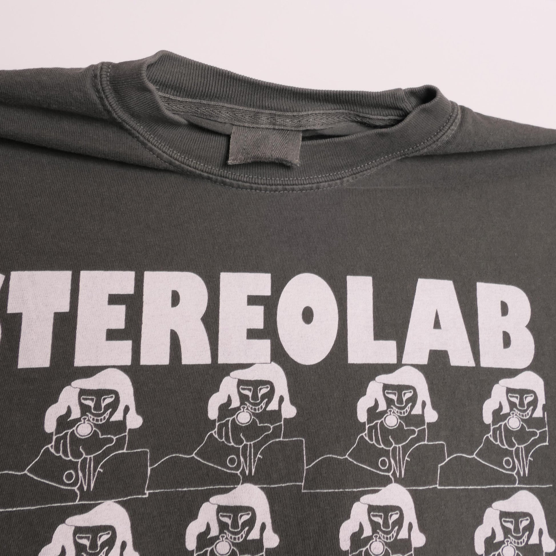 Stereolab French Disko Tee Peng Cliff Super 45 French Paris France Electronic Art Music Pop Band Tour Heavyweight Faded Med (4)