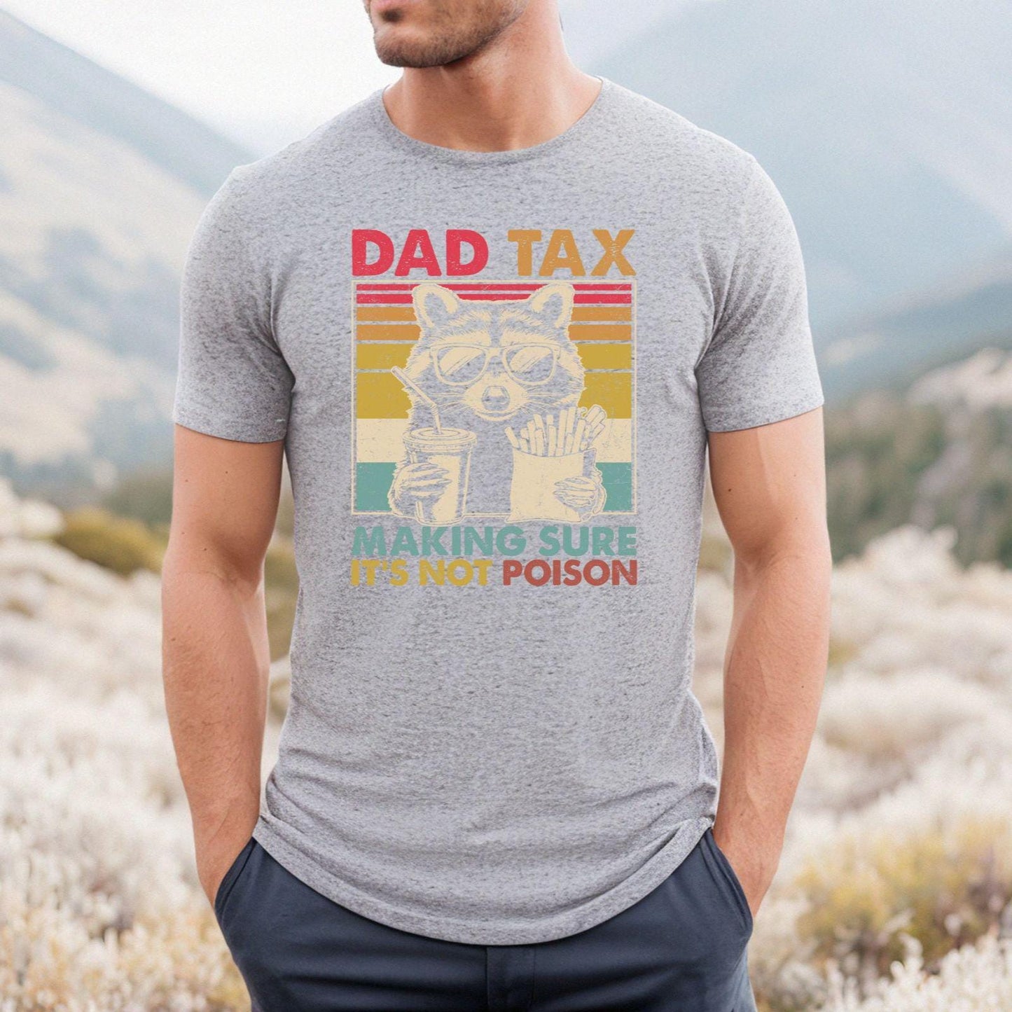 Dad Tax Racoon Dad Retro Dad Fathers Day Dad Birthday Dad Dad Tax Dad Tee Dad (4)