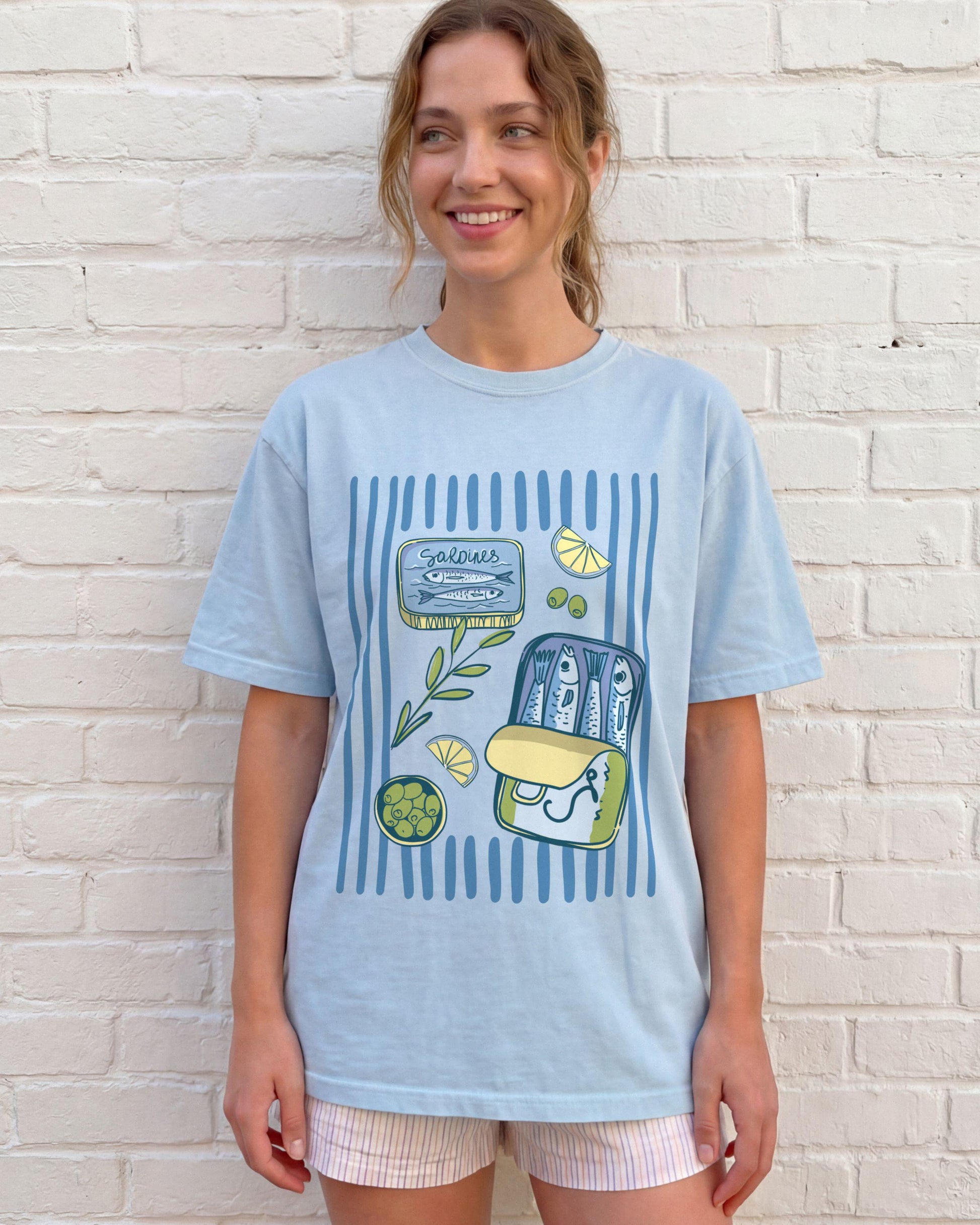 Sardines Tin Coastal Food Mediterranean Seafood Unisex T-shirt, Sweatshirt, Hoodie (4)