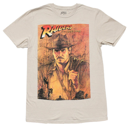 Indiana Jones  Mens T-shirt - Raiders of the Lost Ark Distressed Movie Poster