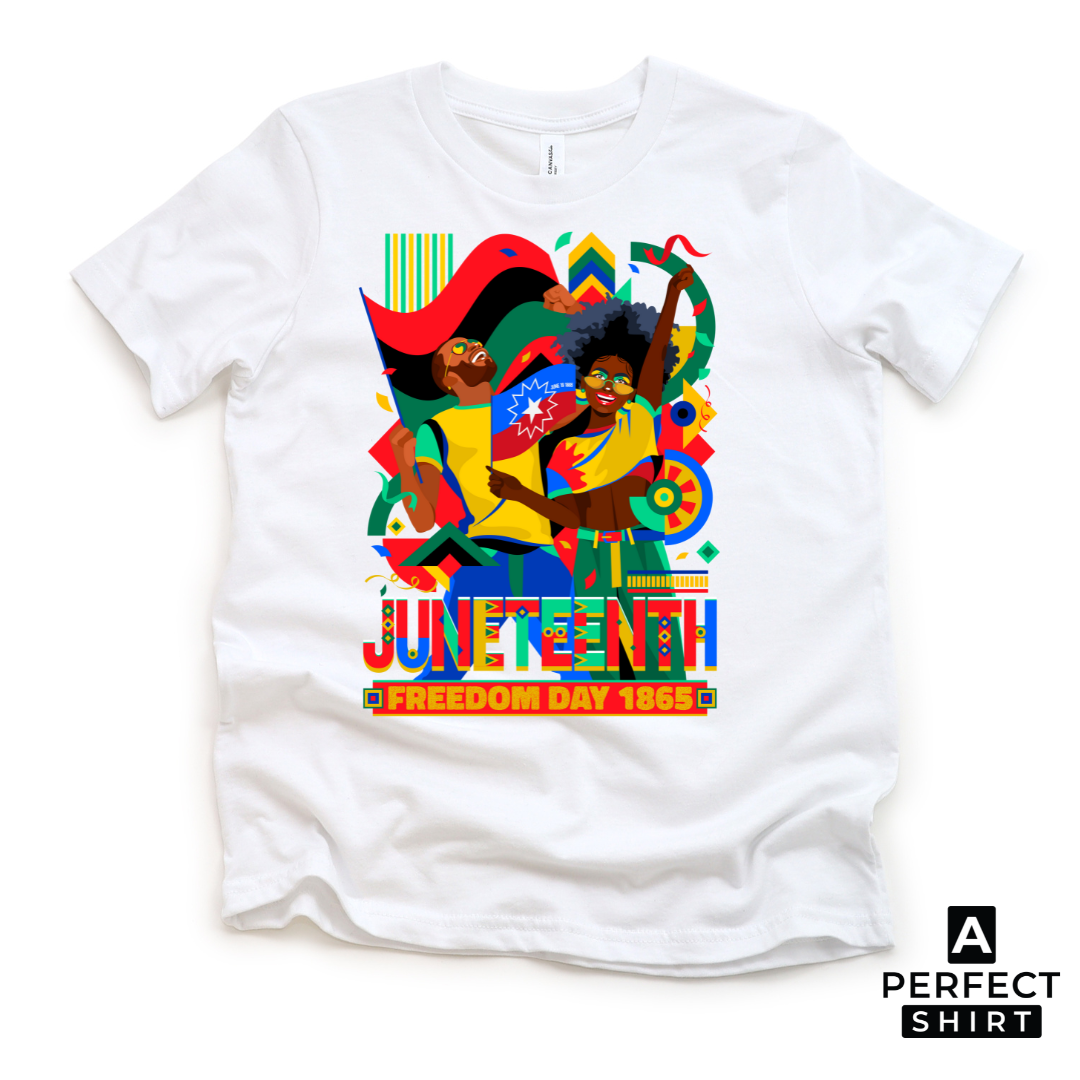 Kids Celebrate Juneteenth, Freedom Day of 1865 Graphic Shirt