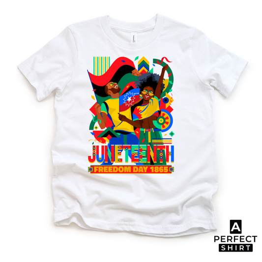 Kids Celebrate Juneteenth, Freedom Day of 1865 Graphic Shirt