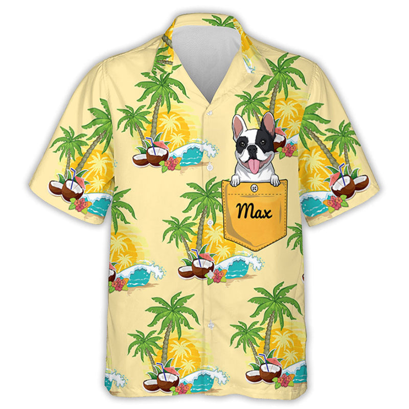 Pocket Dog - Personalized Custom Hawaiian Shirt
