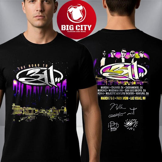 311 Band The Road To Unity Tour 2026 Signature Two Sided Shirt