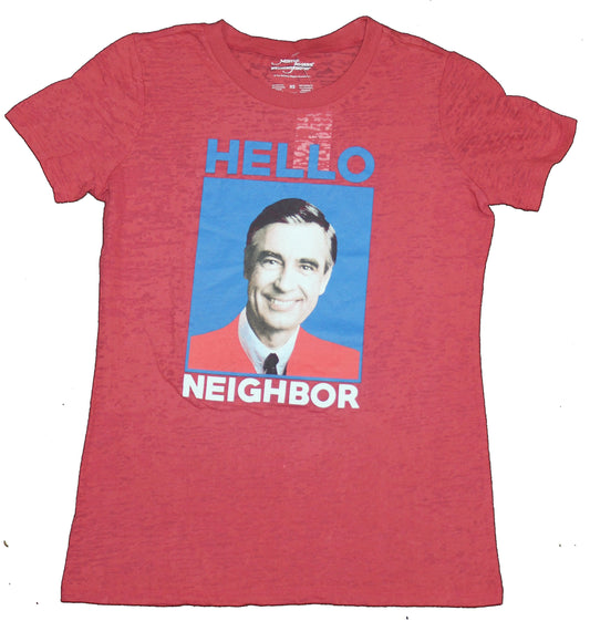 Mister Rogers Mens T-Shirt- Hello Neighbor Photo Between Words Image