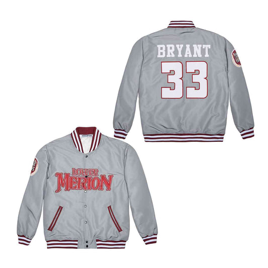 33# LOWER MERION KOBE BRYANT GRAY SATIN JACKET