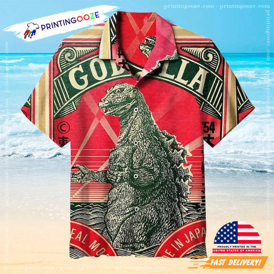 3D King Of Monster Super Godzilla Hawaiian Shirt