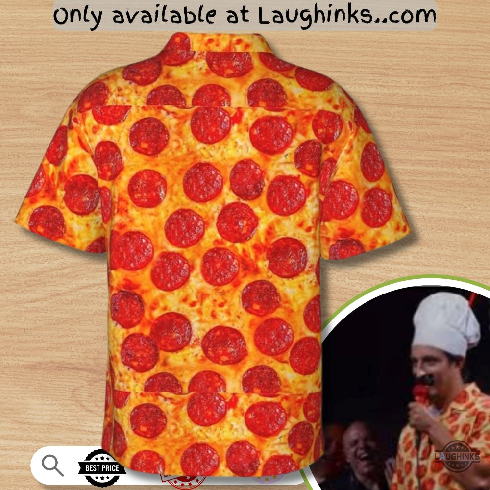 3D Pizza Pepperoni Tony Pepperoni Comedy Hawaiian Shirt