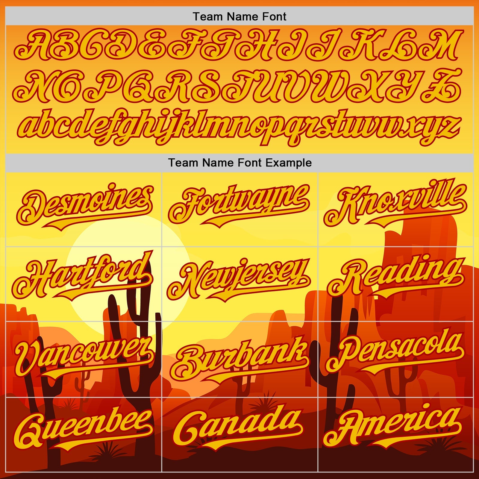 Custom Yellow Red Texas Sunset Southwest Landscape City Edition Authentic Baseball Jersey