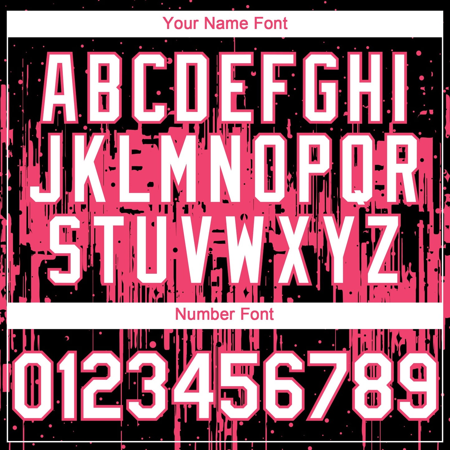 Custom Black White-Neon Pink Dripping Splatter Paint Authentic Baseball Jersey