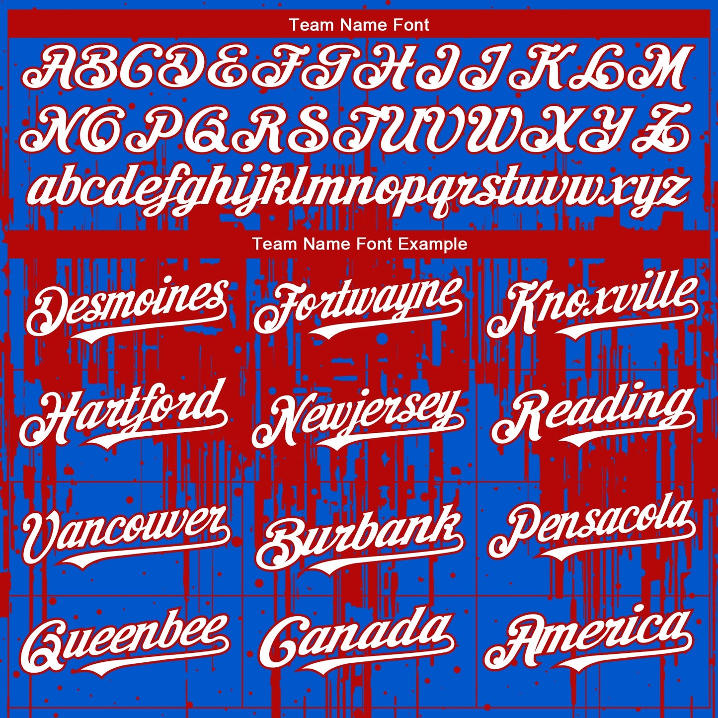 Custom Thunder Blue White-Red Dripping Splatter Paint Authentic Baseball Jersey