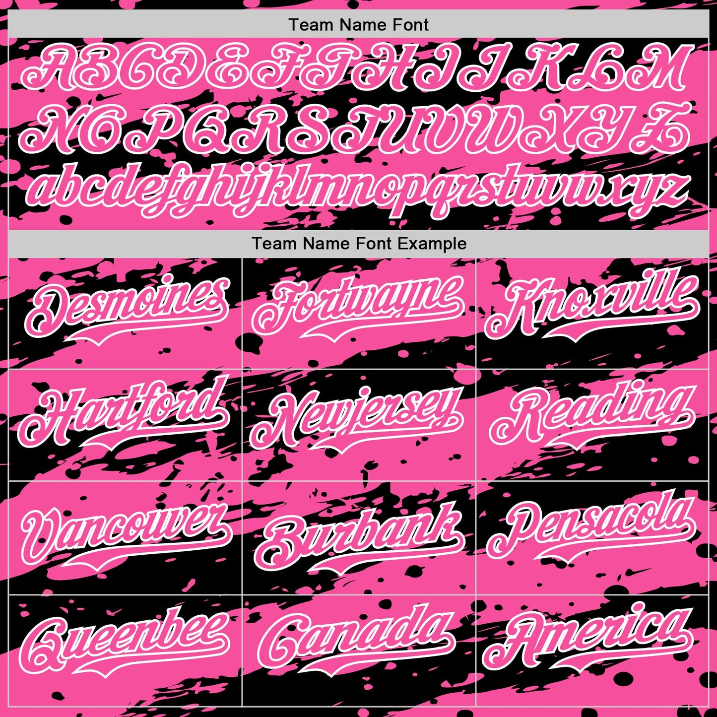 Custom Pink Black-White Paint Splash Stripe Authentic Baseball Jersey