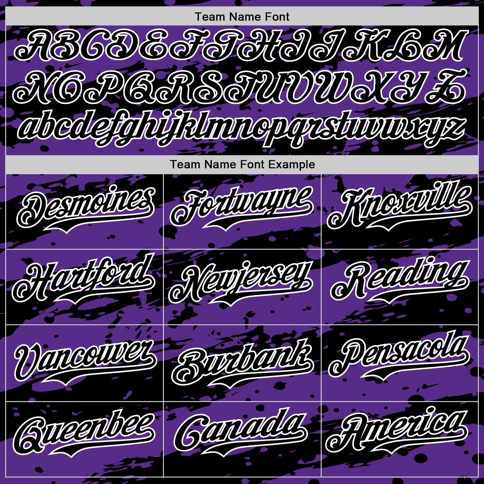 Custom Purple Black-White Paint Splash Stripe Authentic Baseball Jersey