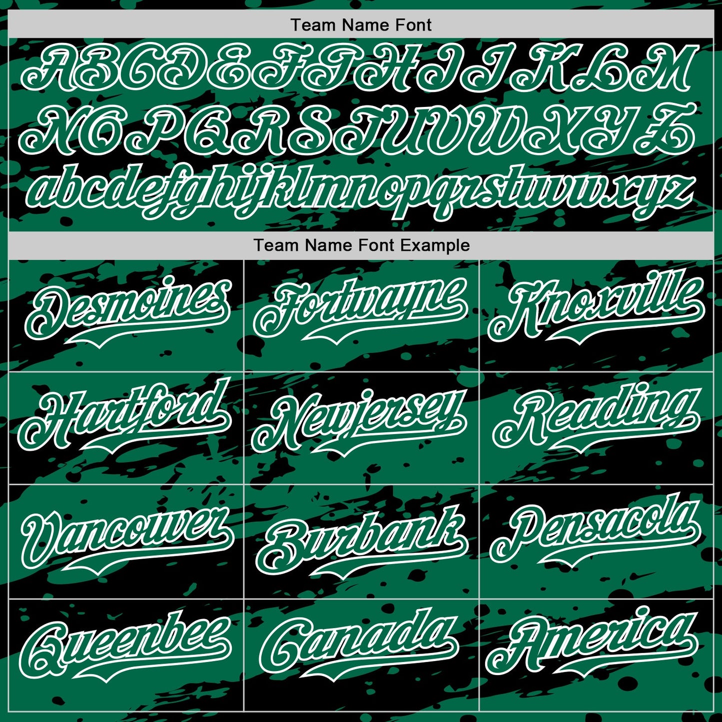 Custom Kelly Green Black-White Paint Splash Stripe Authentic Baseball Jersey
