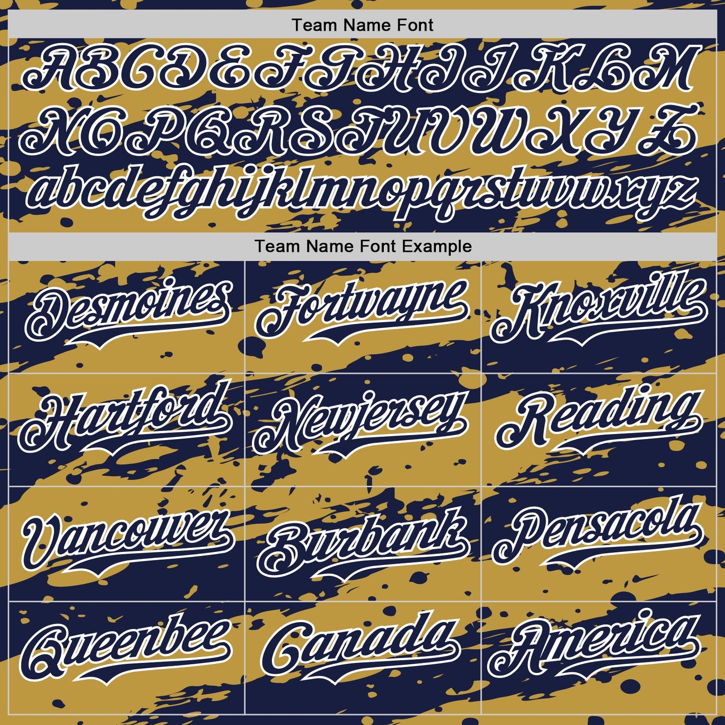 Custom Old Gold Navy-White Paint Splash Stripe Authentic Baseball Jersey