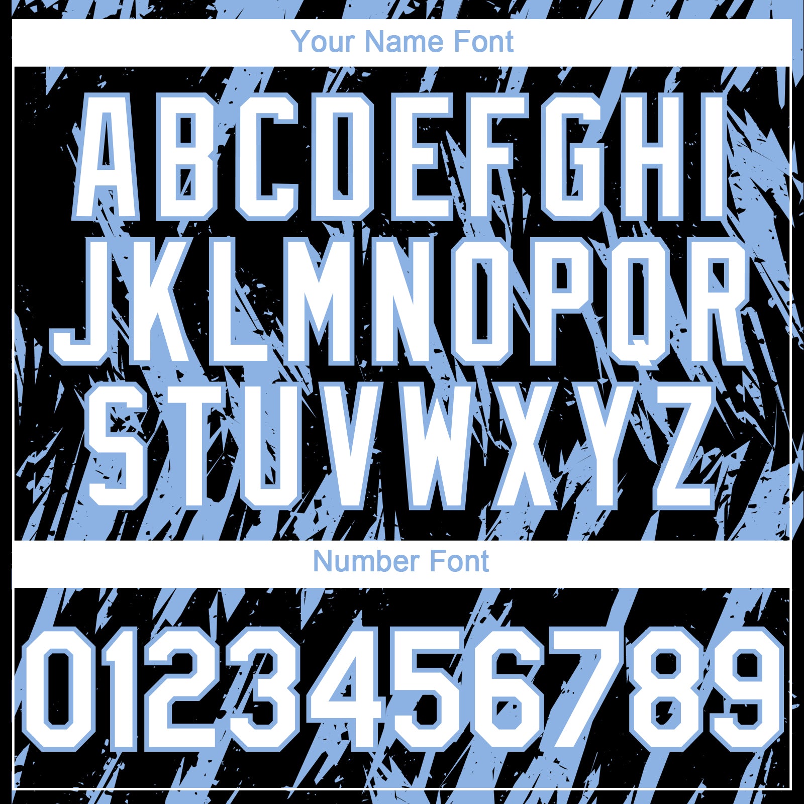 Custom Black White-Light Blue Splatter Torn Sharp Brush Stroke Authentic Baseball Jersey