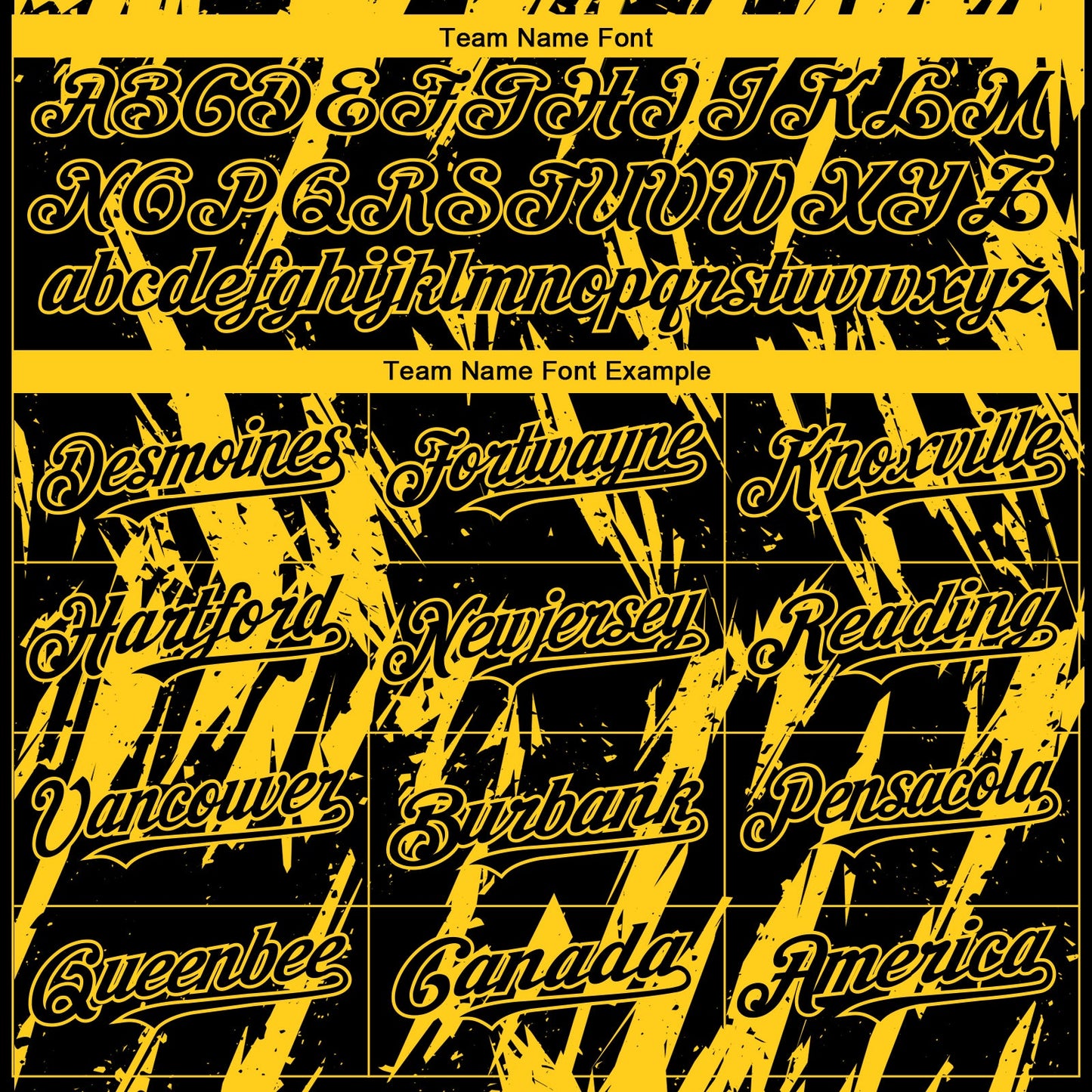 Custom Black Yellow Splatter Torn Sharp Brush Stroke Authentic Baseball Jersey