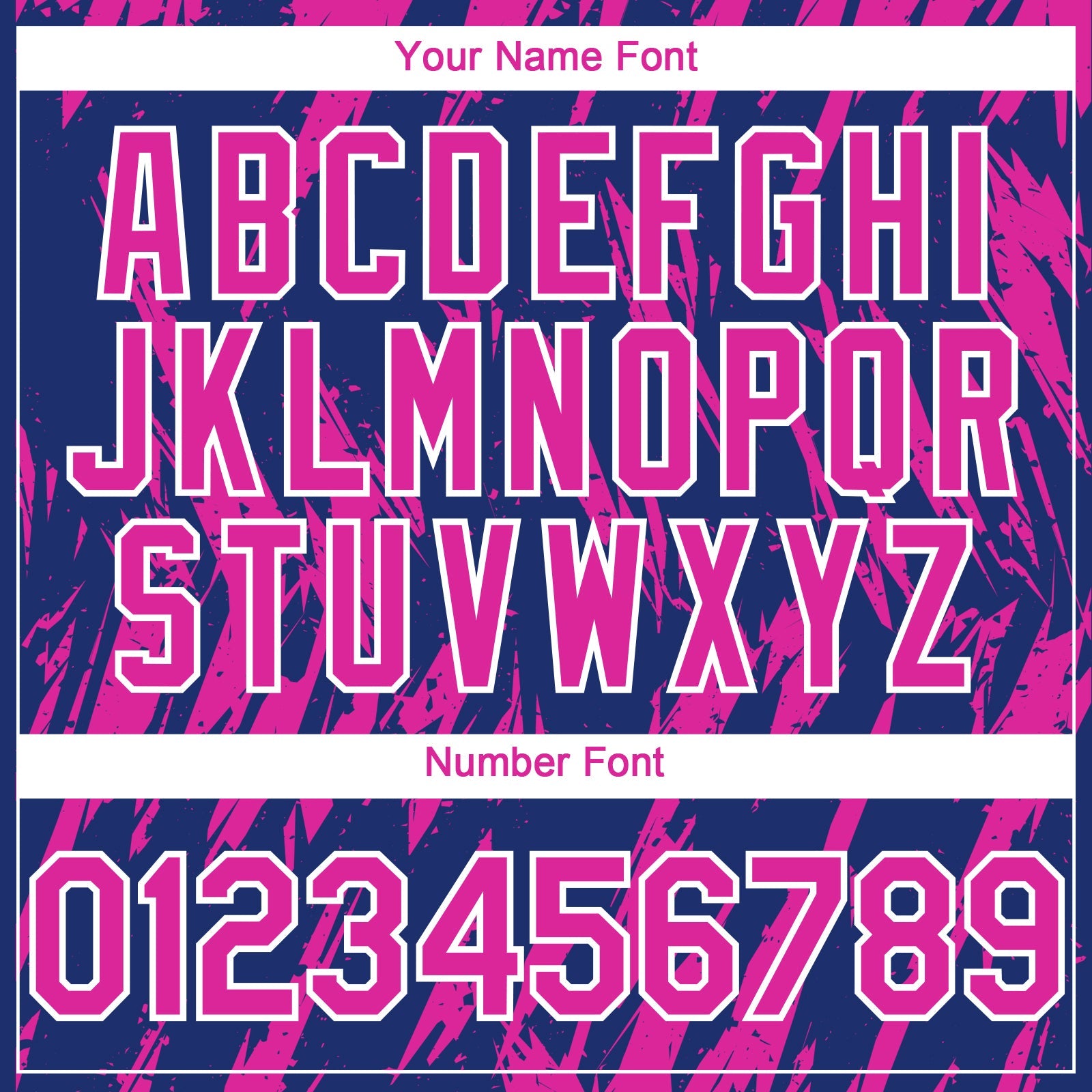 Custom Royal Deep Pink-White Splatter Torn Sharp Brush Stroke Authentic Baseball Jersey