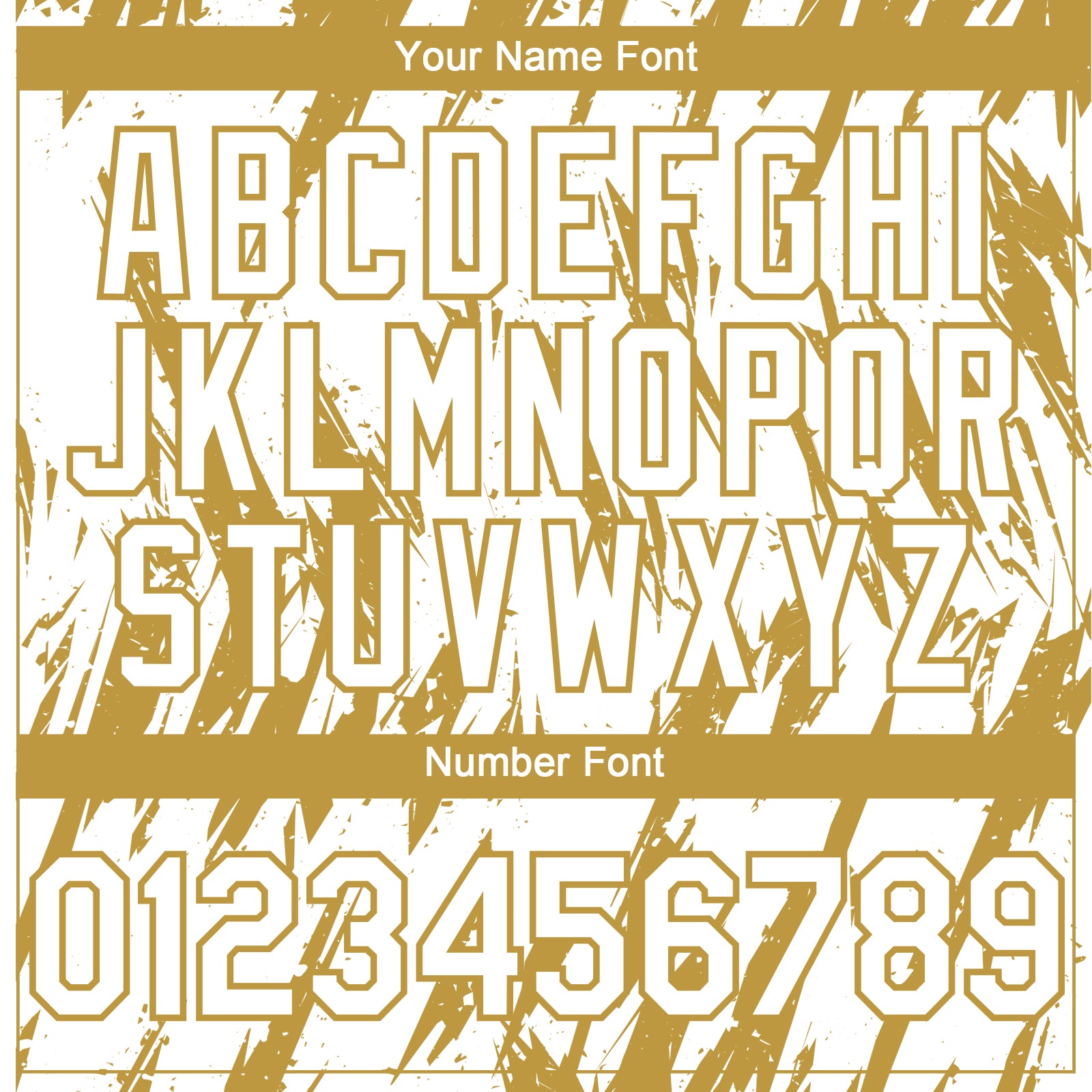 Custom White Old Gold Splatter Torn Sharp Brush Stroke Authentic Baseball Jersey