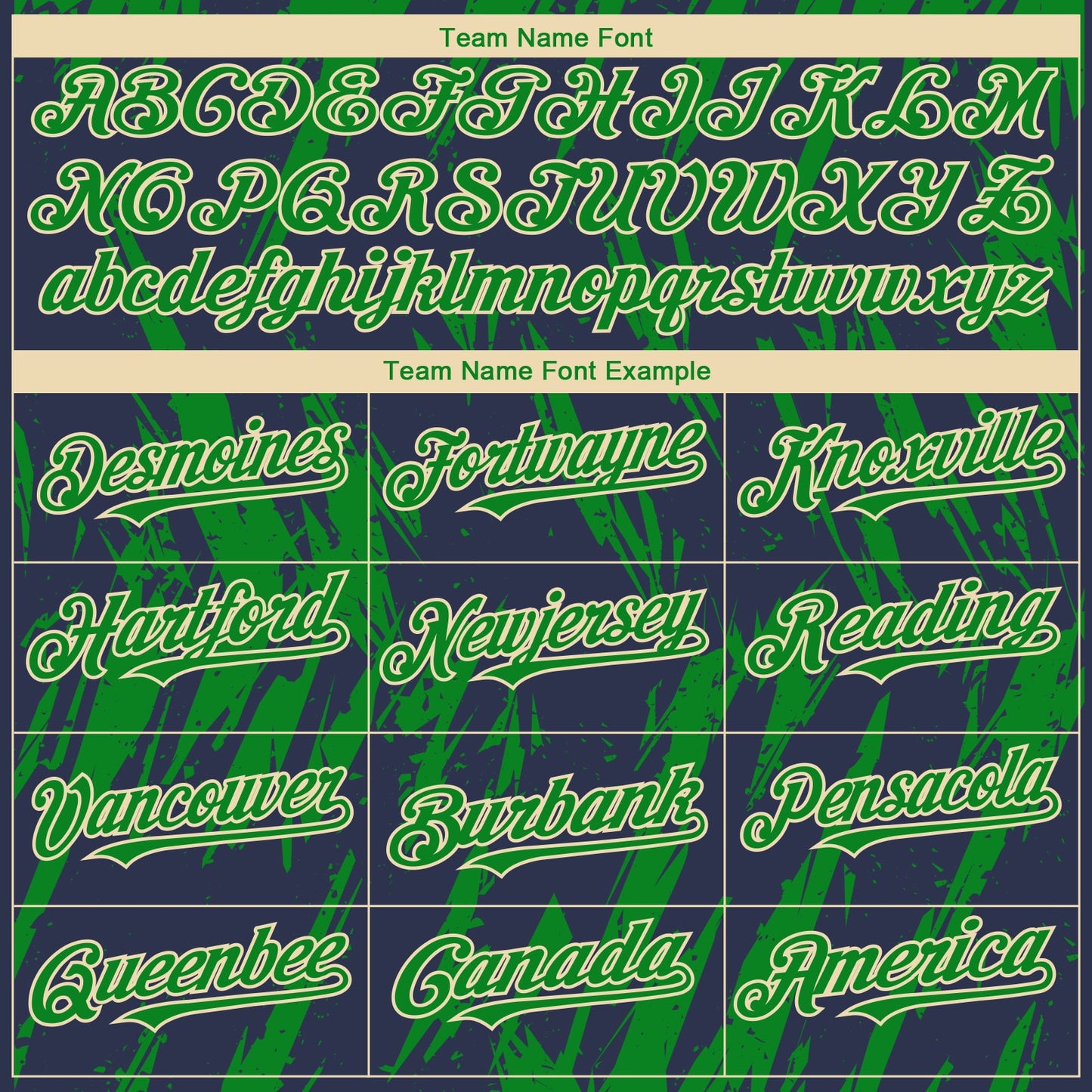 Custom Navy Kelly Green-Cream Splatter Torn Sharp Brush Stroke Authentic Baseball Jersey