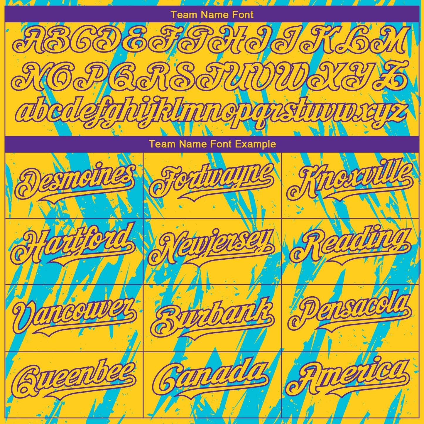 Custom Yellow Purple-Lakes Blue Splatter Torn Sharp Brush Stroke Authentic Baseball Jersey