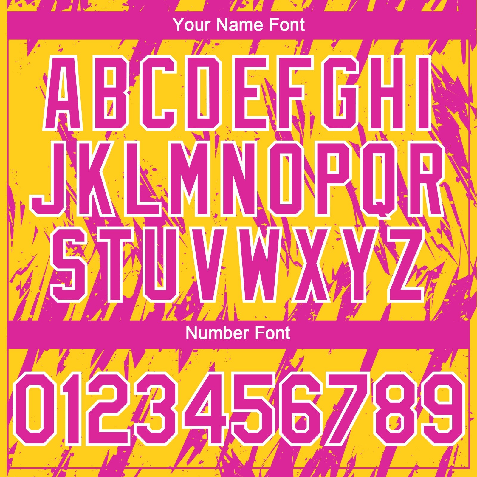 Custom Yellow Deep Pink-White Splatter Torn Sharp Brush Stroke Authentic Baseball Jersey