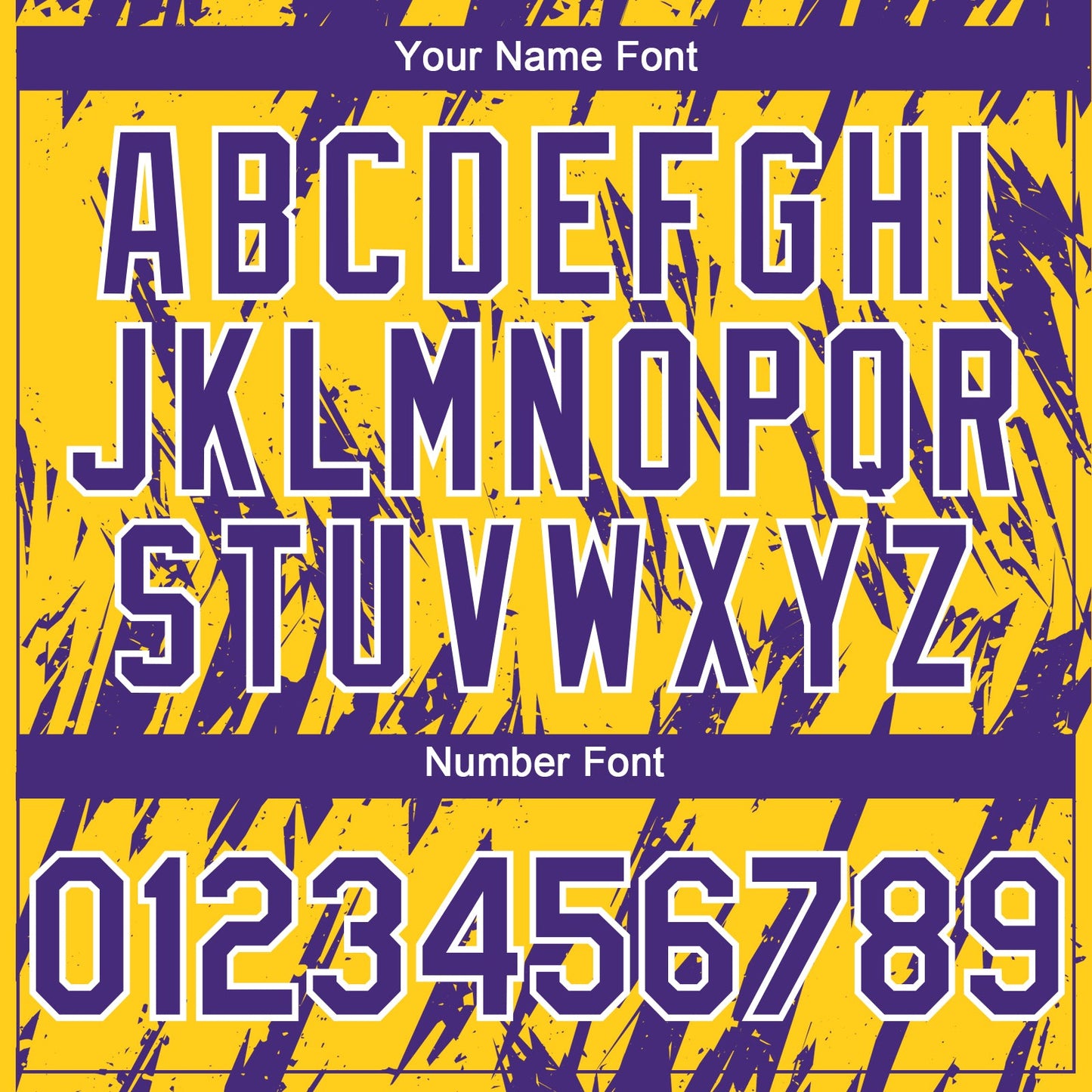 Custom Yellow Purple-White Splatter Torn Sharp Brush Stroke Authentic Baseball Jersey