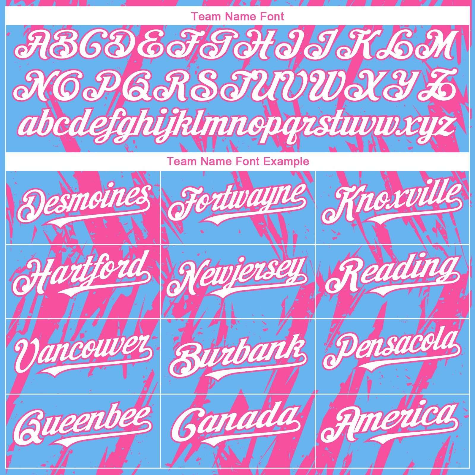 Custom Sky Blue White-Pink Splatter Torn Sharp Brush Stroke Authentic Baseball Jersey