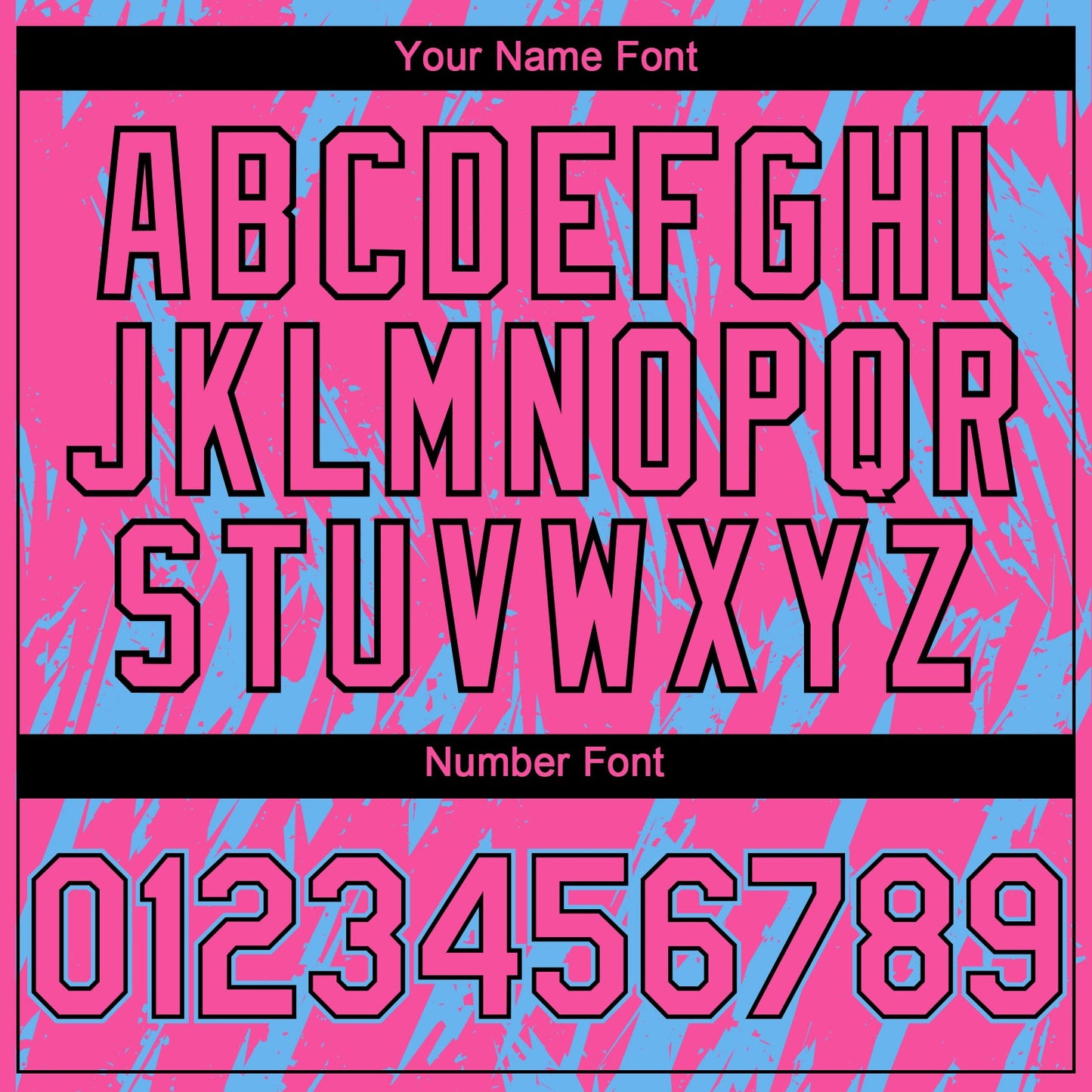 Custom Pink Black-Sky Blue Splatter Torn Sharp Brush Stroke Authentic Baseball Jersey