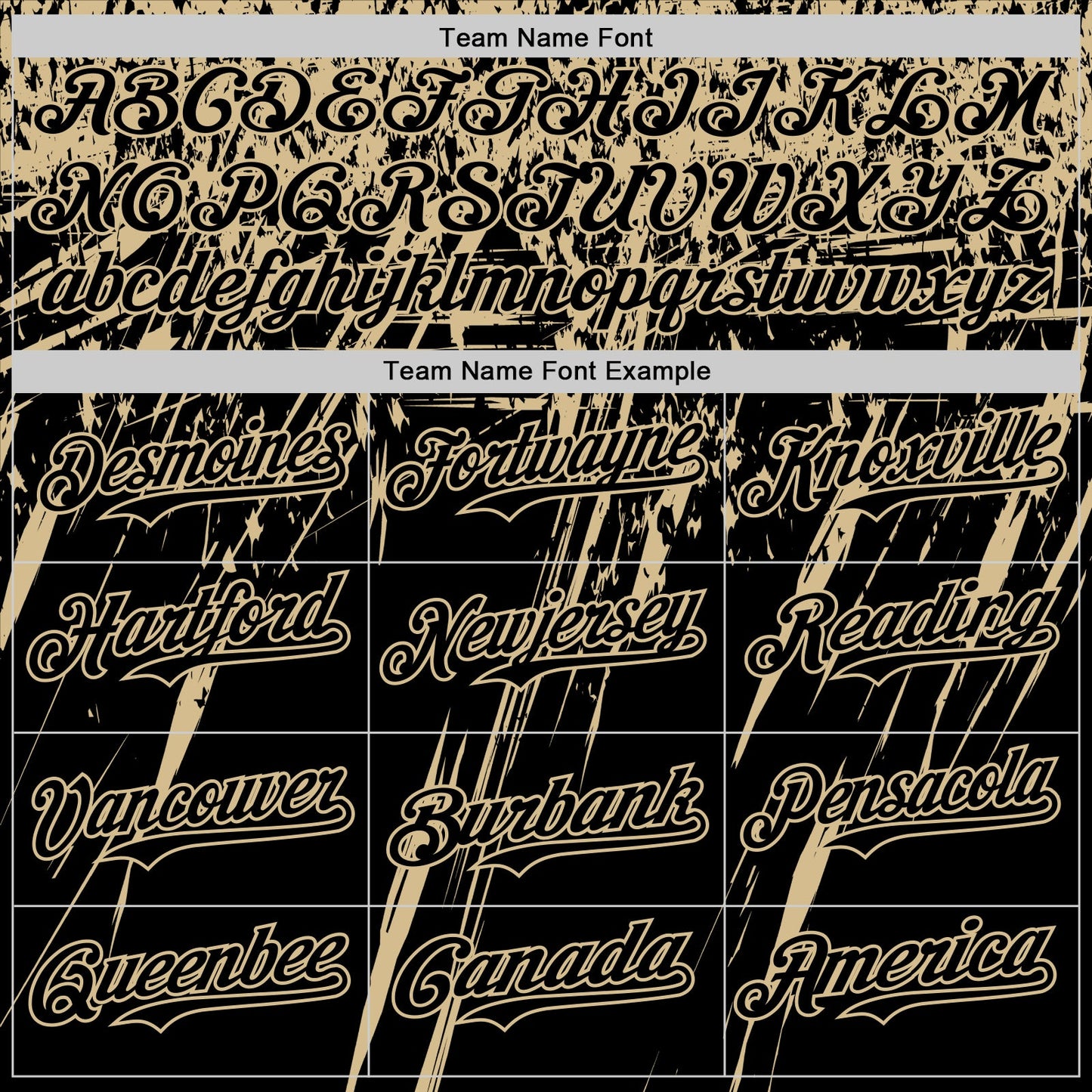 Custom Black Vegas Gold Distressed Scratch Brush Stroke Authentic Baseball Jersey