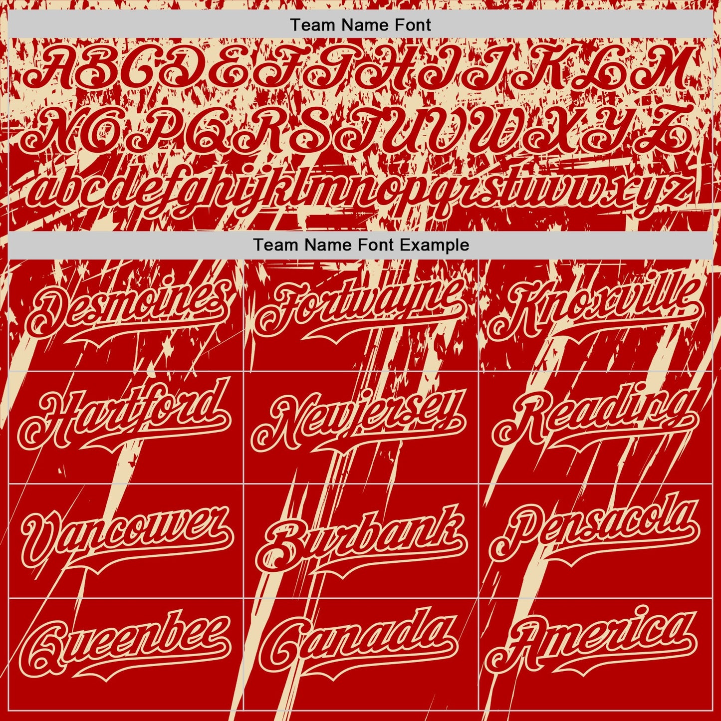 Custom Red Cream Distressed Scratch Brush Stroke Authentic Baseball Jersey