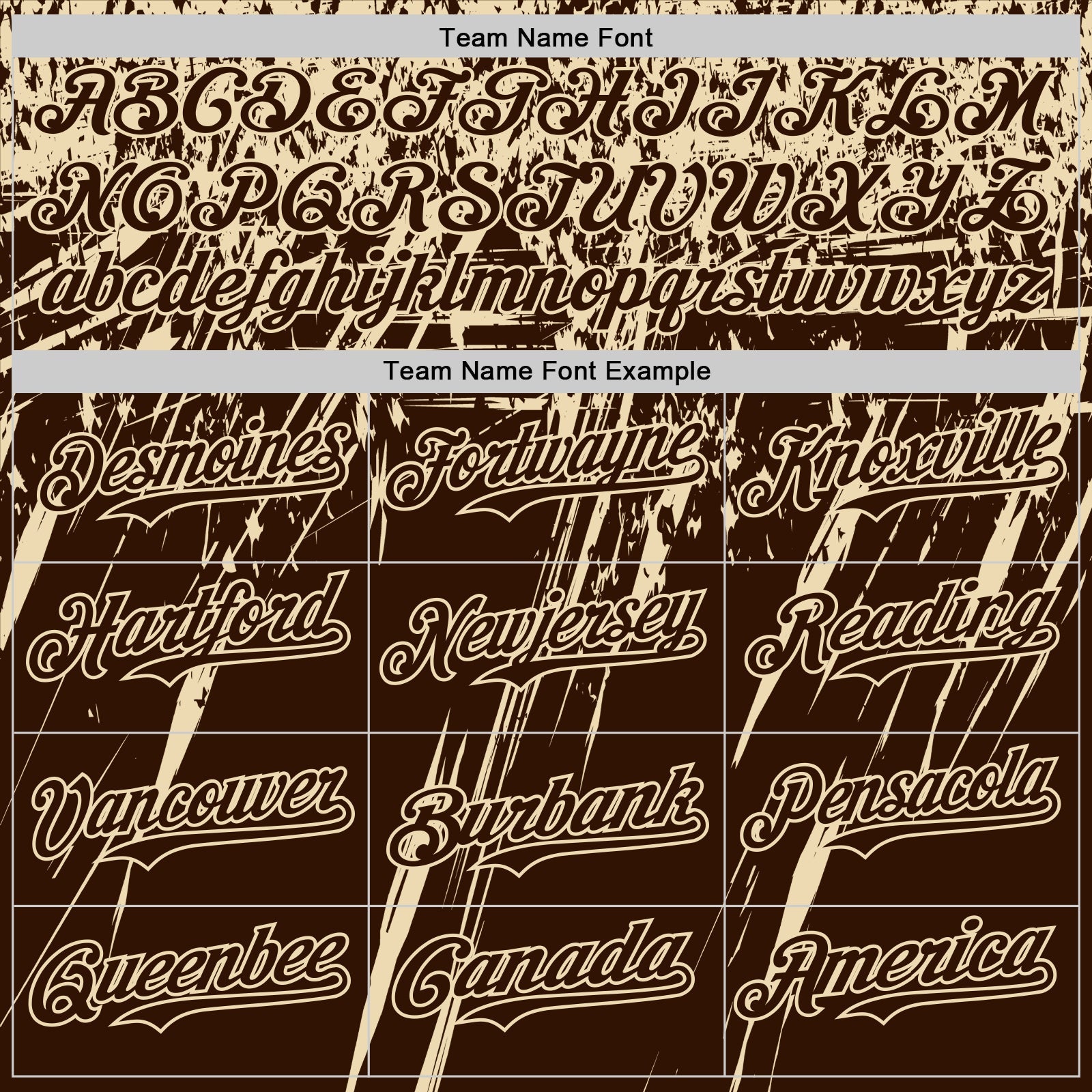 Custom Brown Cream Distressed Scratch Brush Stroke Authentic Baseball Jersey