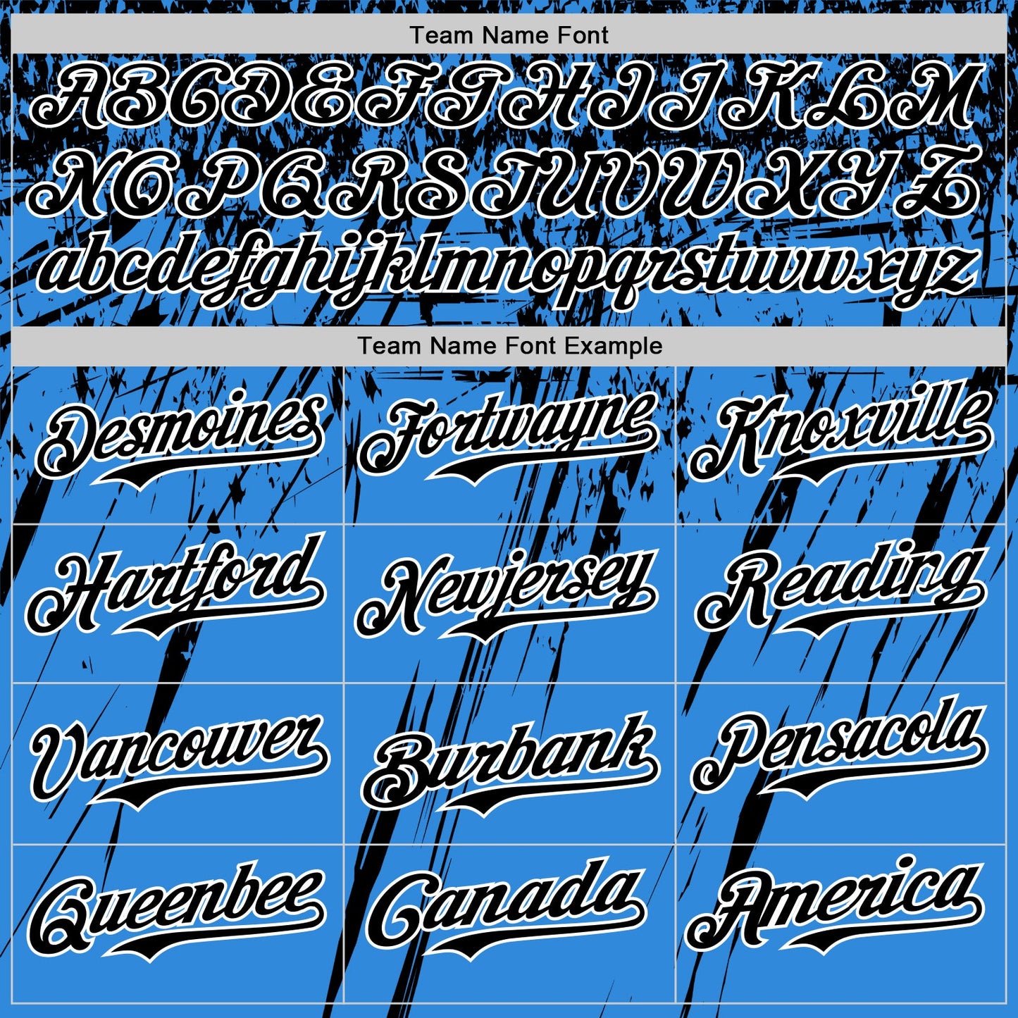 Custom Electric Blue Black-White Distressed Scratch Brush Stroke Authentic Baseball Jersey