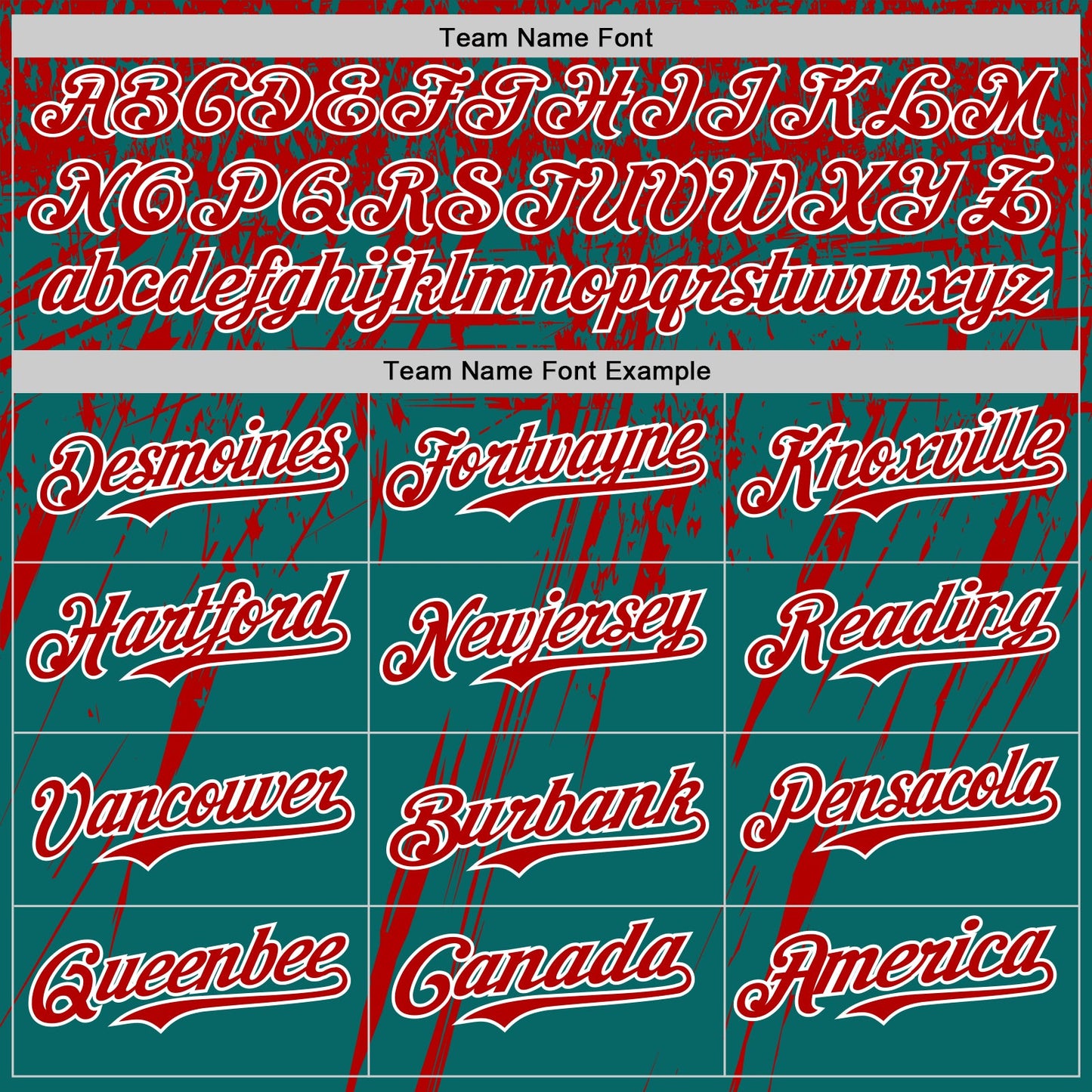 Custom Teal Red-White Distressed Scratch Brush Stroke Authentic Baseball Jersey