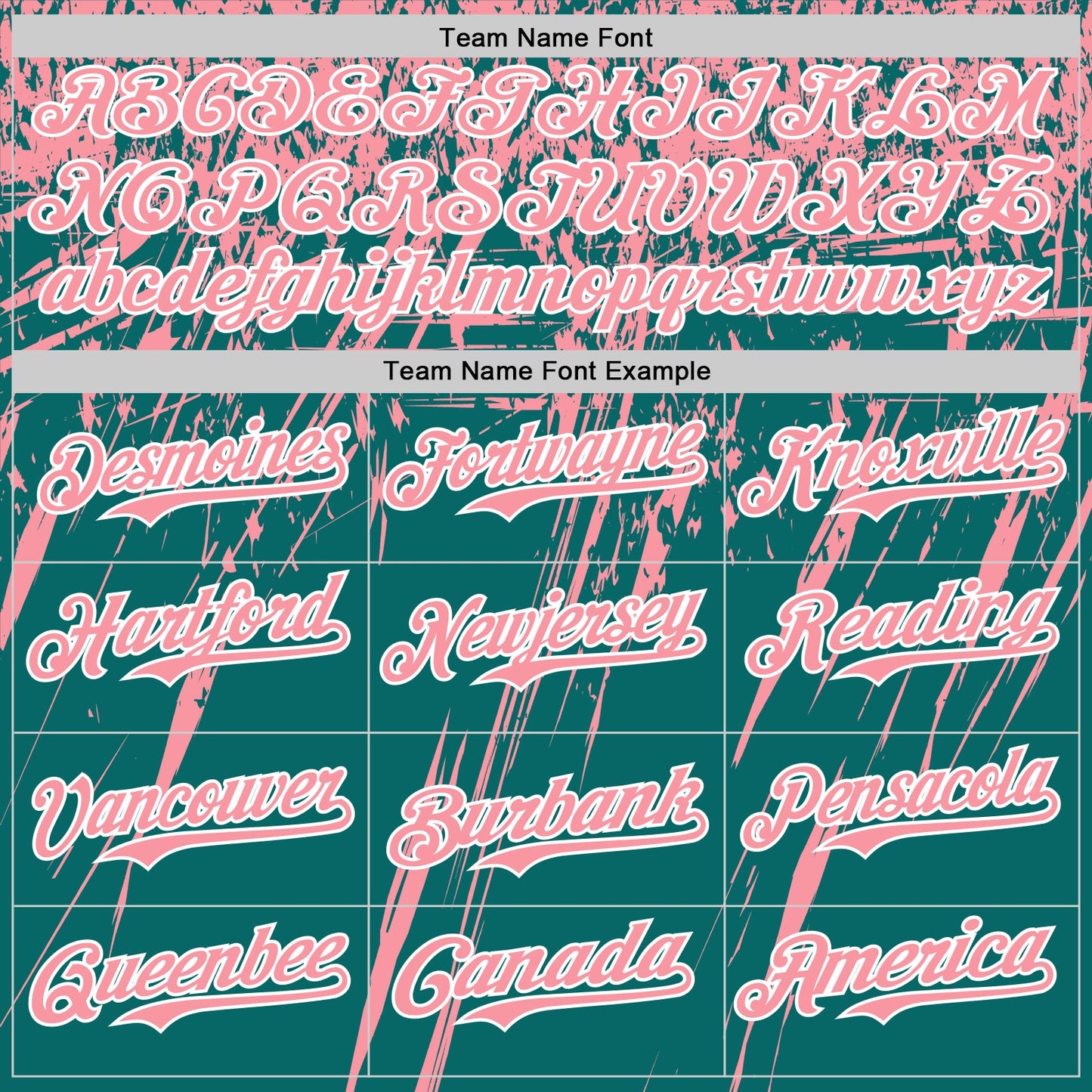 Custom Teal Medium Pink-White Distressed Scratch Brush Stroke Authentic Baseball Jersey