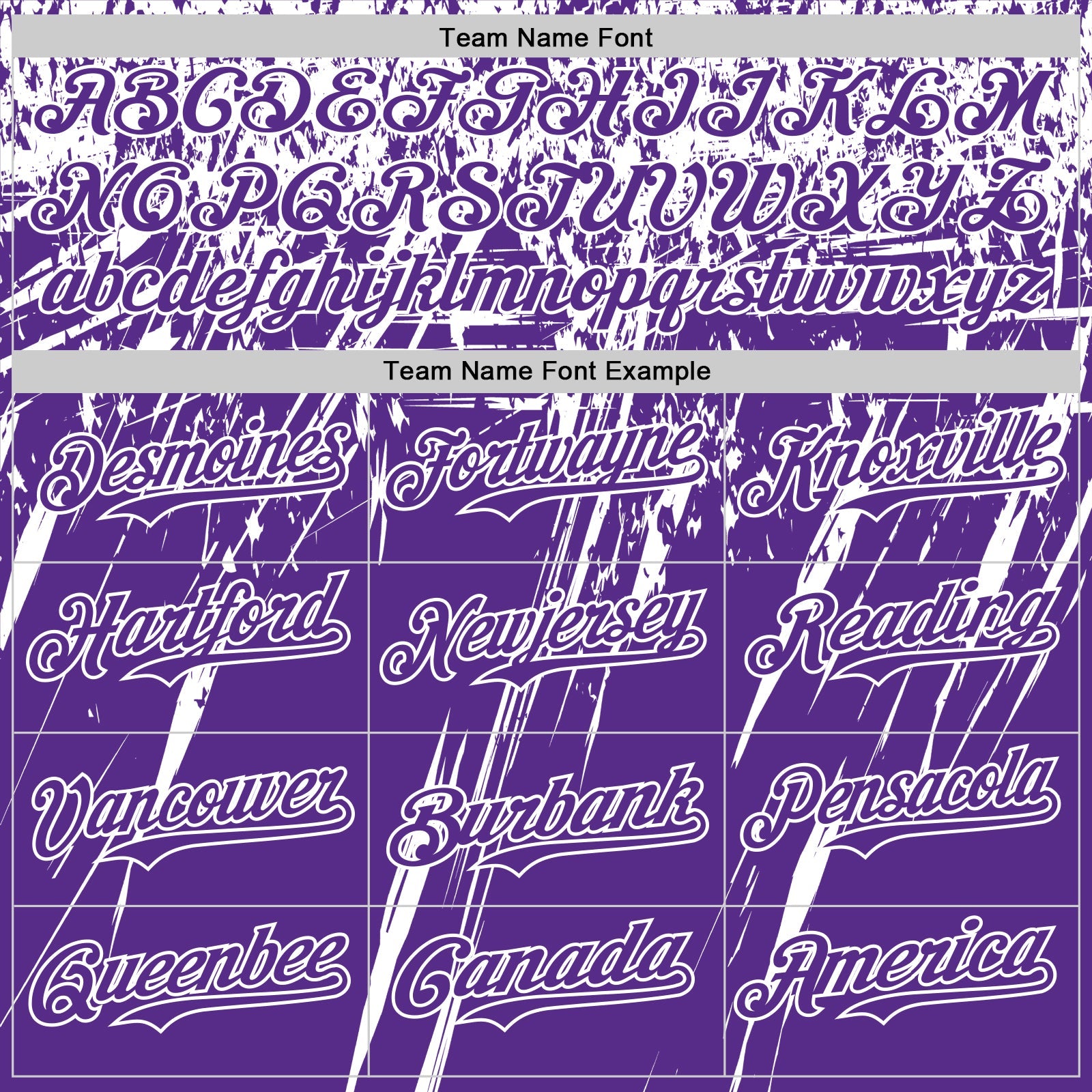Custom Purple White Distressed Scratch Brush Stroke Authentic Baseball Jersey