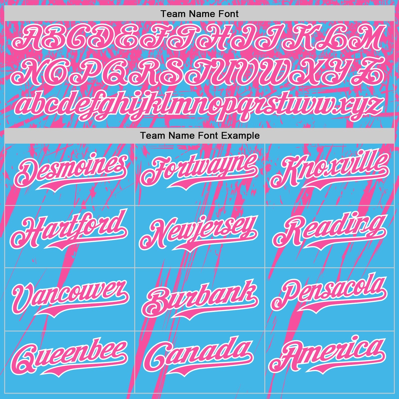 Custom Sky Blue Pink-White Distressed Scratch Brush Stroke Authentic Baseball Jersey
