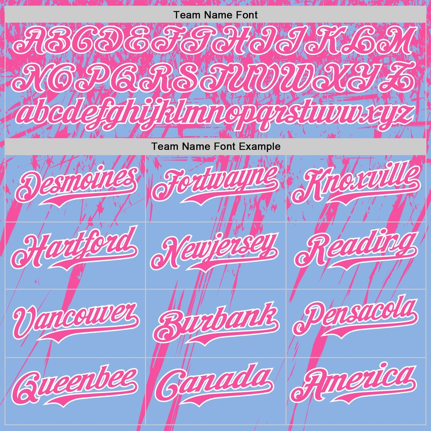 Custom Light Blue Pink-White Distressed Scratch Brush Stroke Authentic Baseball Jersey