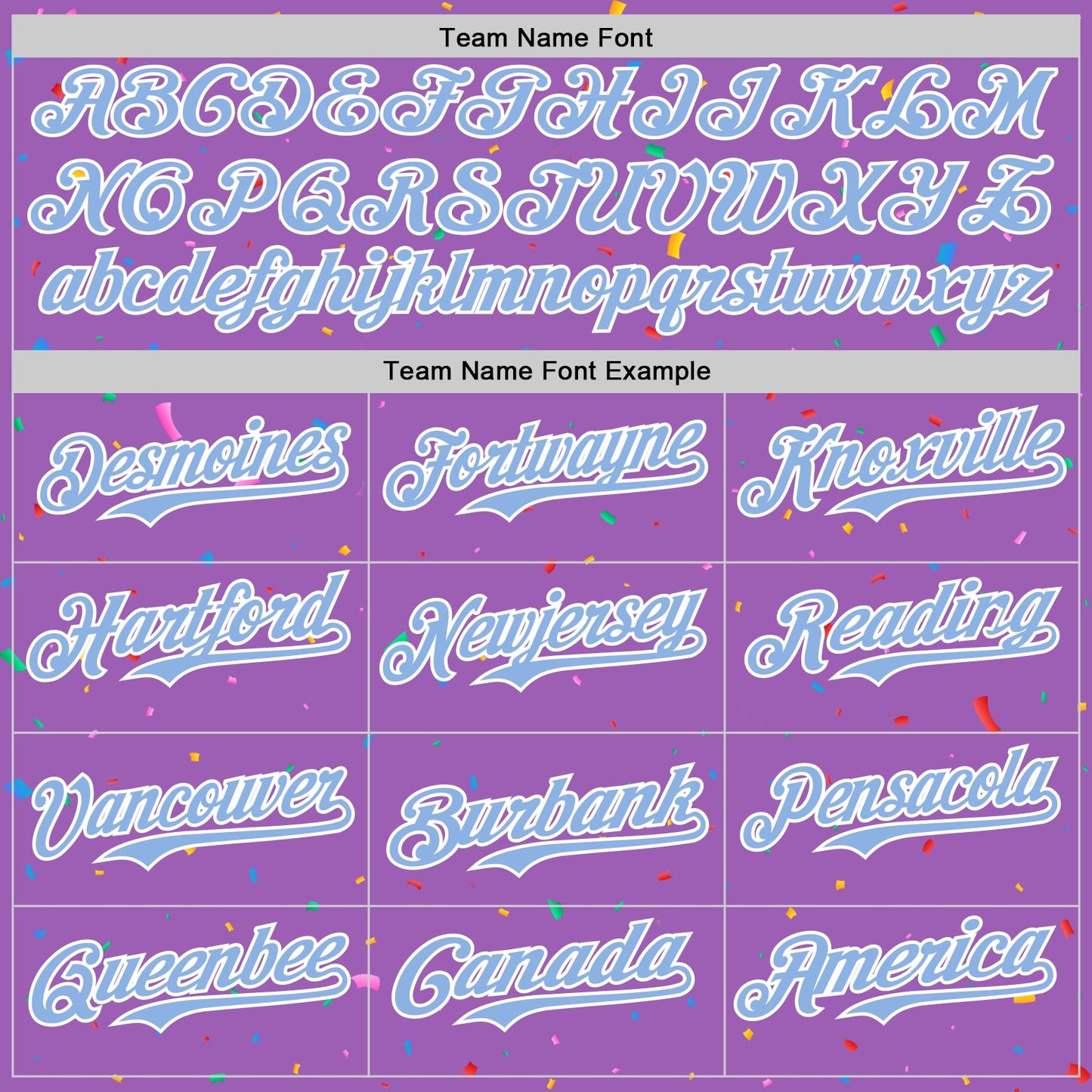 Custom Medium Purple Light Blue-White 3D Pattern Design Confetti Colorful Speckle Authentic Baseball Jersey