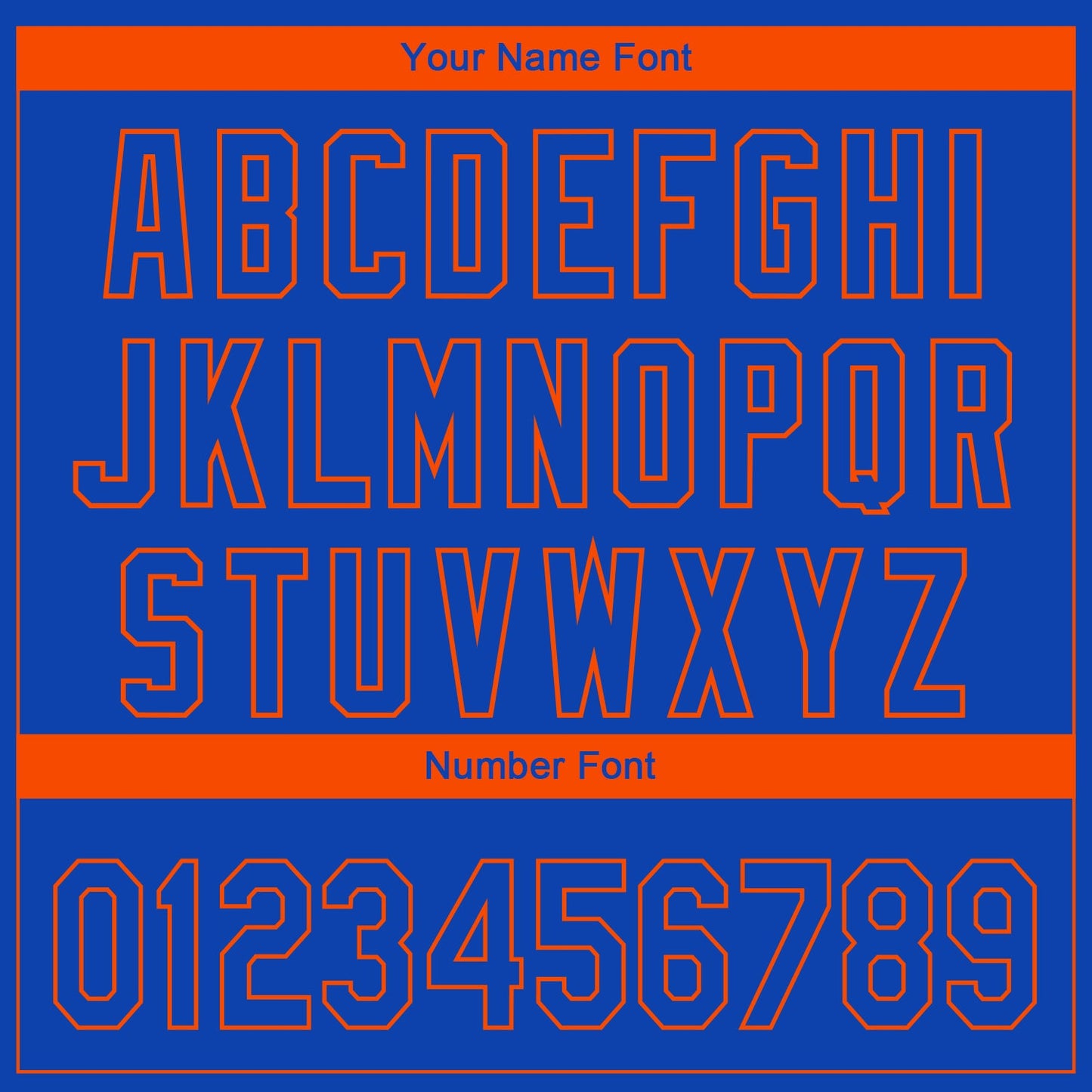 Custom Royal Orange 3D New York City Edition Fade Fashion Authentic Baseball Jersey