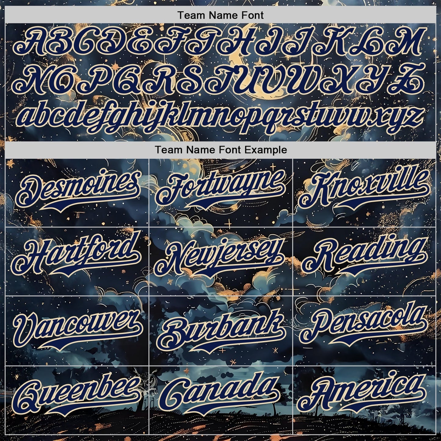 Custom Navy-Cream Galaxy Star Nebula Authentic Baseball Jersey