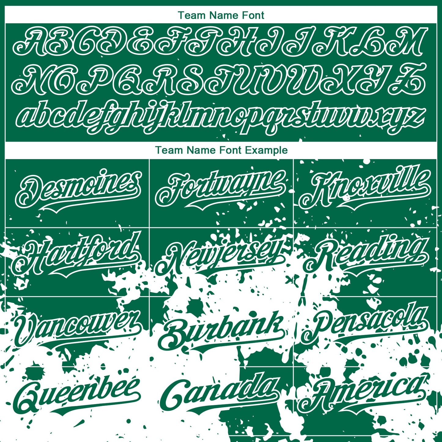 Custom Kelly Green White 3D Pattern Design Abstract Splash Grunge Art Authentic Baseball Jersey