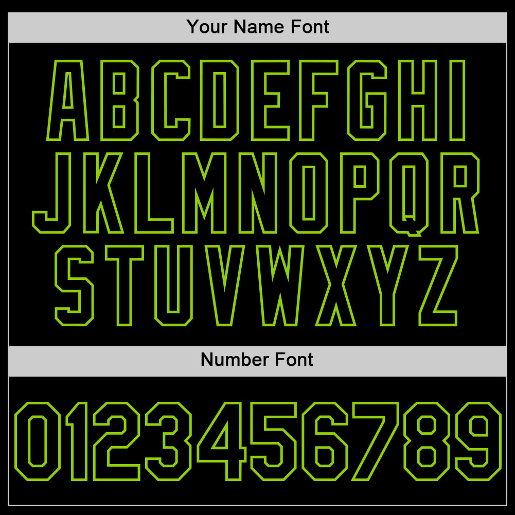 Custom Black Neon Green Line Authentic Baseball Jersey