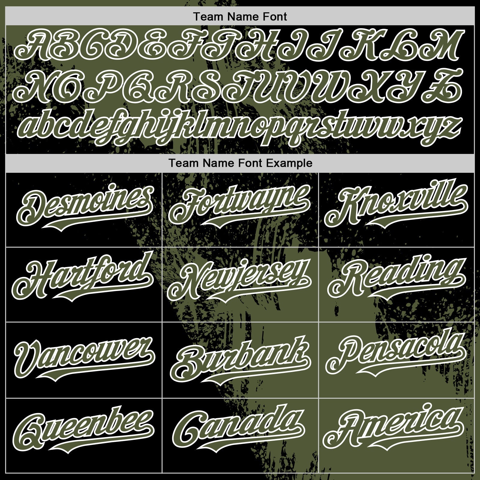Custom Olive Black-White 3D Pattern Design Abstract Brush Stroke Authentic Baseball Jersey