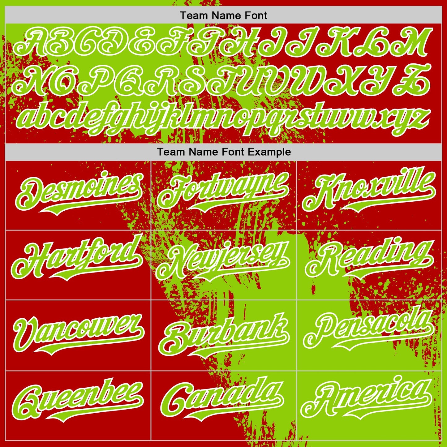 Custom Neon Green Red-White 3D Pattern Design Abstract Brush Stroke Authentic Baseball Jersey