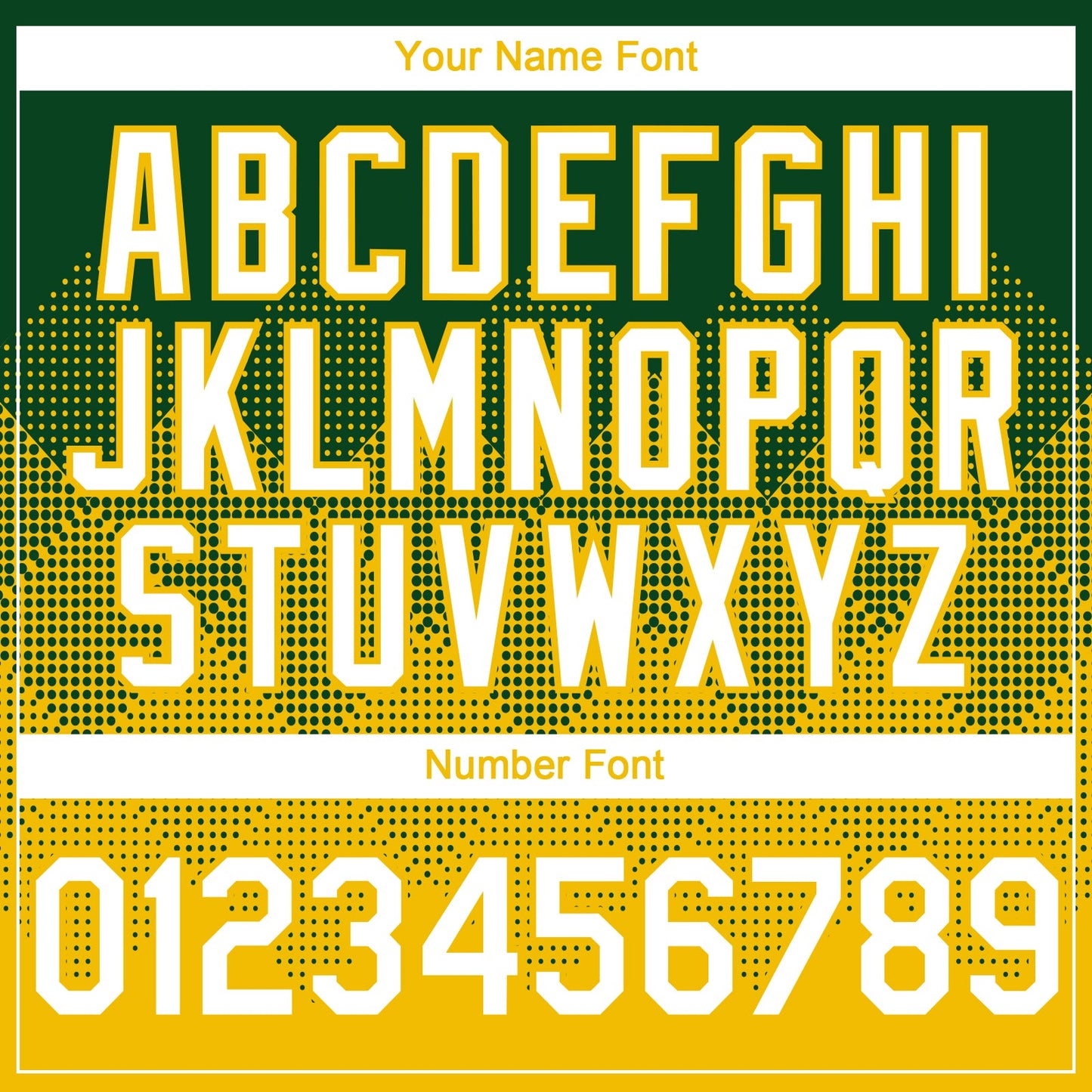 Custom Green White-Yellow 3D Gradient Square Shape Authentic Baseball Jersey