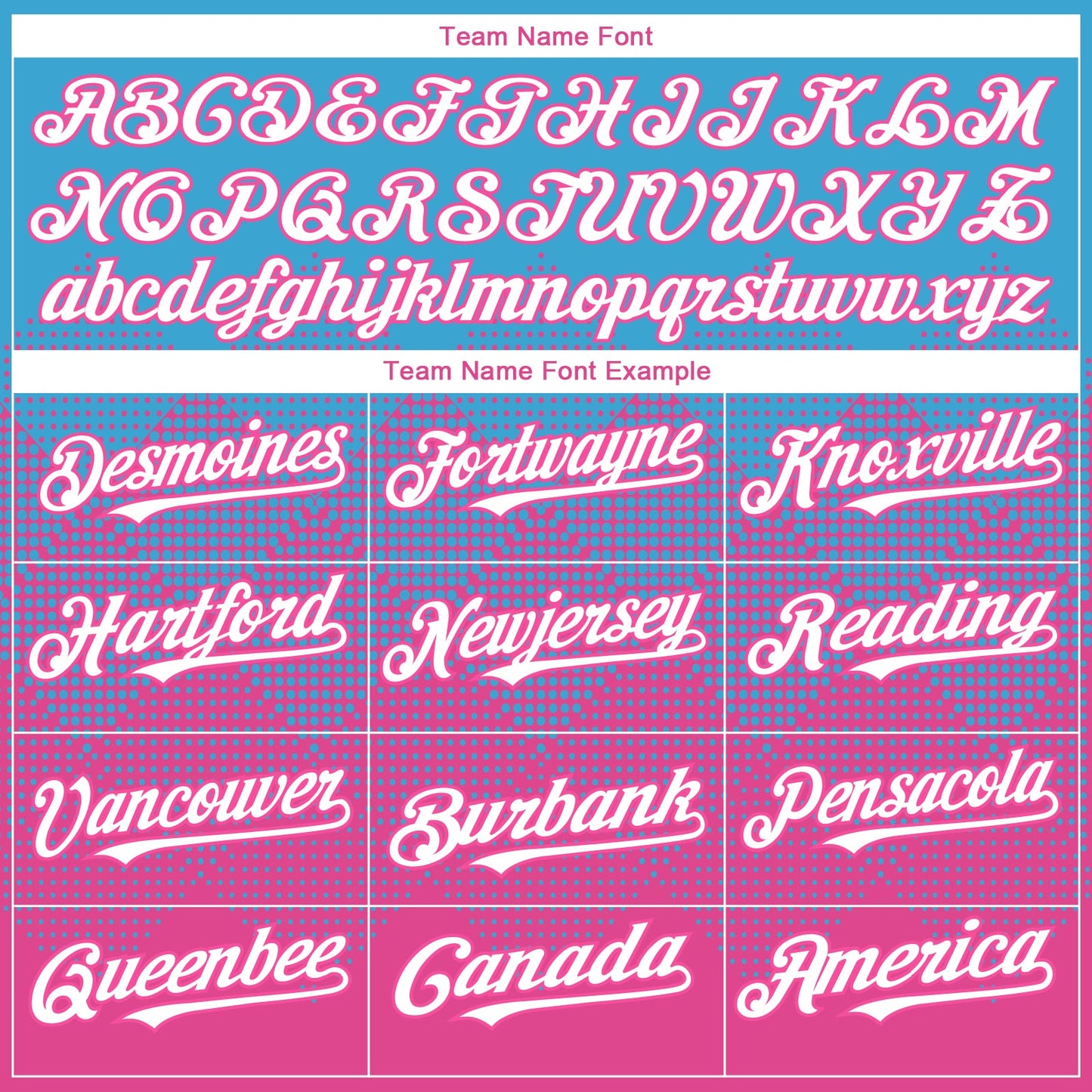Custom Sky Blue White-Pink 3D Gradient Square Shape Authentic Baseball Jersey