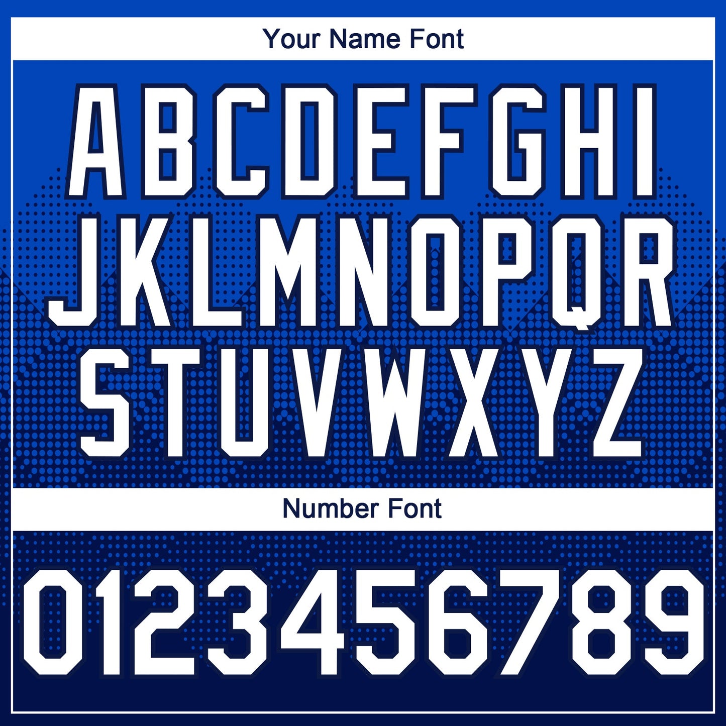 Custom Thunder Blue White-Navy 3D Gradient Square Shape Authentic Baseball Jersey