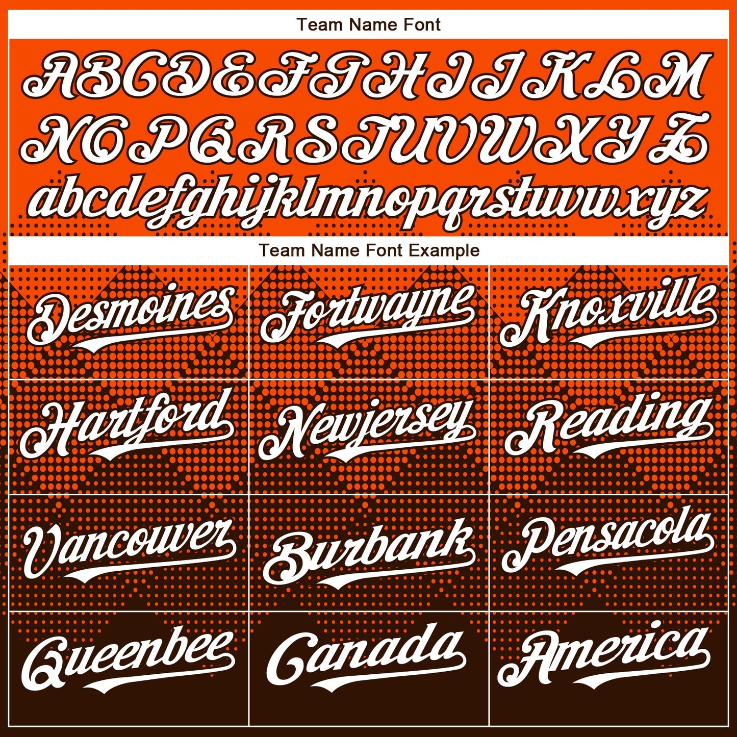 Custom Orange White-Brown 3D Gradient Square Shape Authentic Baseball Jersey