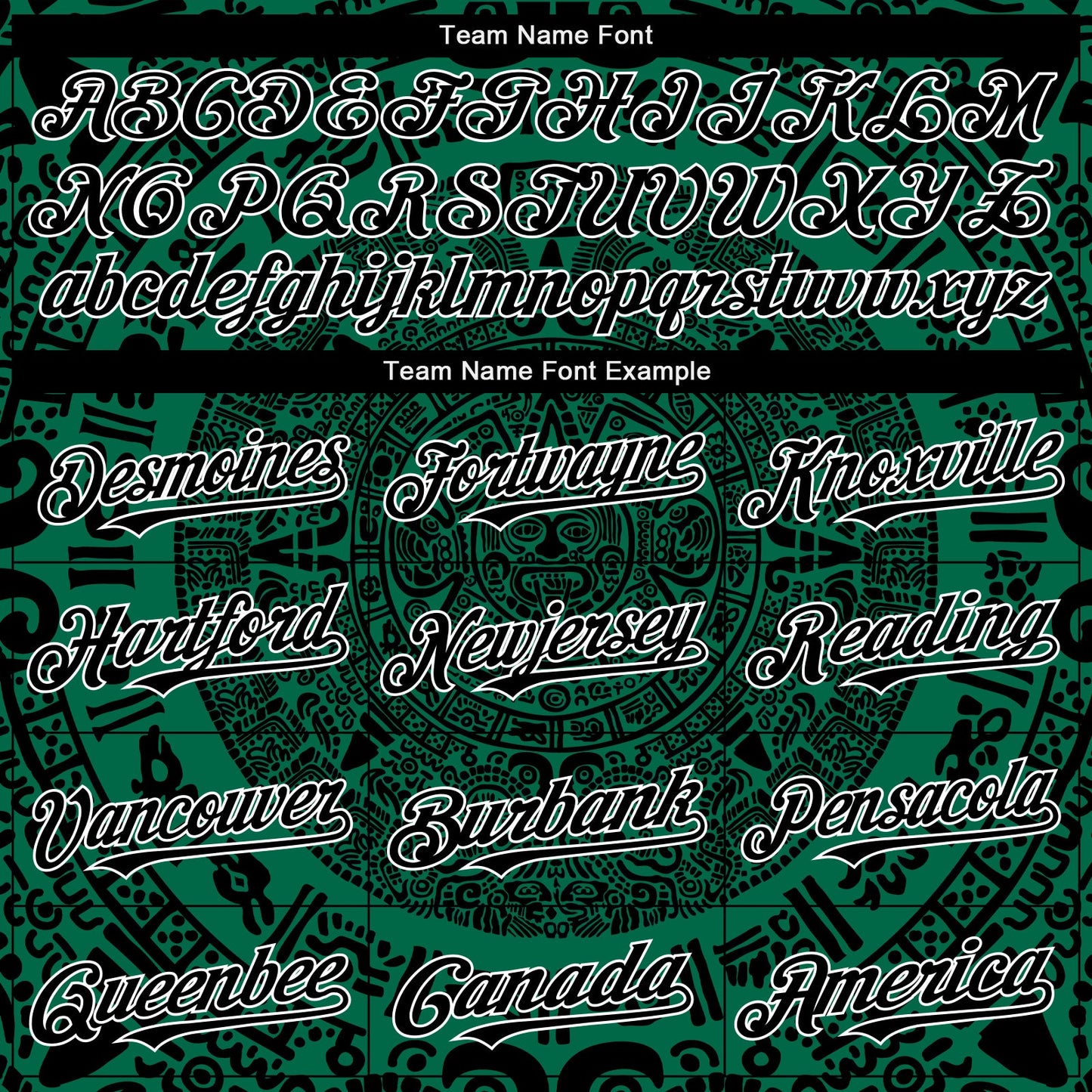 Custom Kelly Green Black-White 3D Mexico Authentic Baseball Jersey